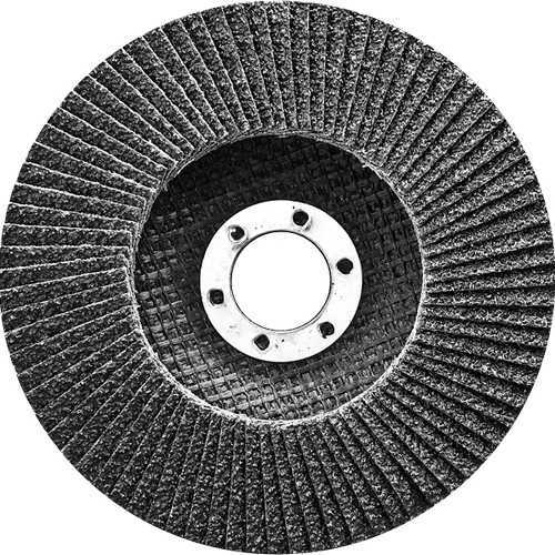 Круг лепестковый торцевой, конический, Р 40,115 х 22.2 мм Сибртех Круги лепестковые торцевые фото, изображение