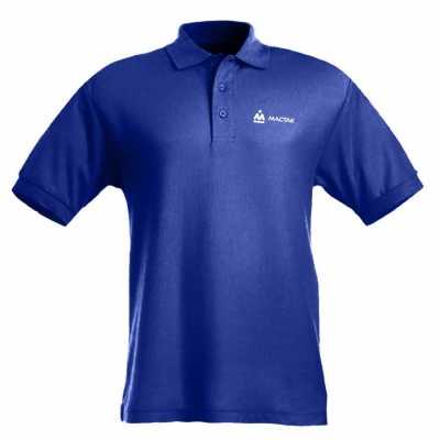 Поло с логотипом бренда "МАСТАК", размер L, синий МАСТАК ADT-201807L Брендированная одежда фото, изображение